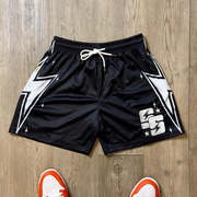 Lightning print shorts