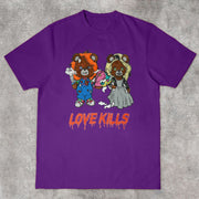 Personalized Love Pattern Retro Short Sleeve T-Shirt