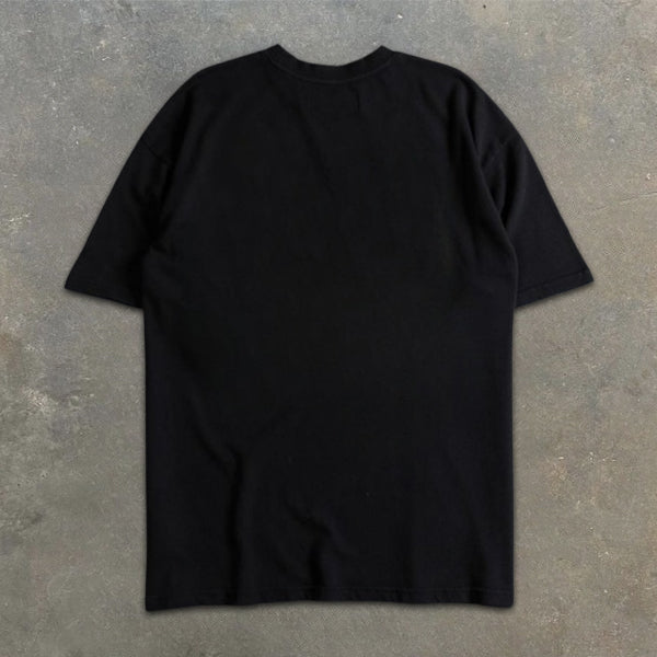 Wolf Sakura Slogan Graphic Print Short Sleeve T-Shirt