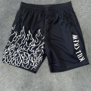 Casual Flame Retro Street Hip Hop Shorts