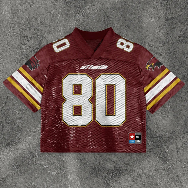 Seahawks casual street stitching mesh jersey