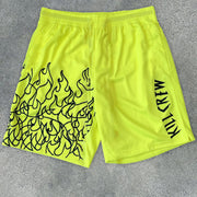 Casual Flame Retro Street Hip Hop Shorts