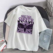 Dark wind personality butterfly print T-shirt