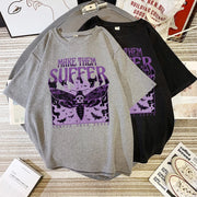 Dark wind personality butterfly print T-shirt