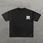 Pray For Folks Print Short Sleeve T-shirt