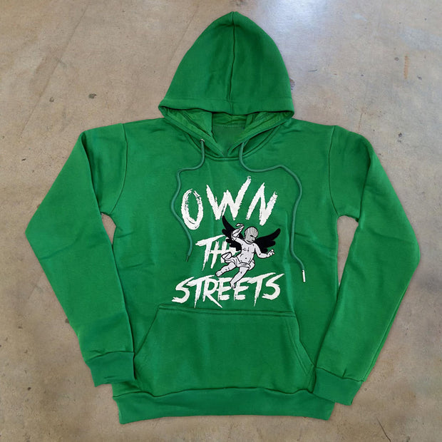Fashionable personality men's college style printed hoodie