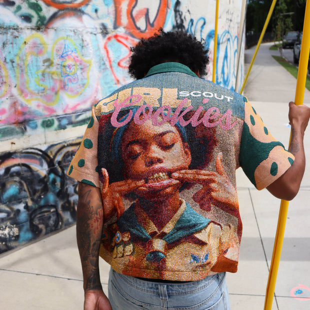 Boy Scout Tapestry Lapel Shirt Jacket