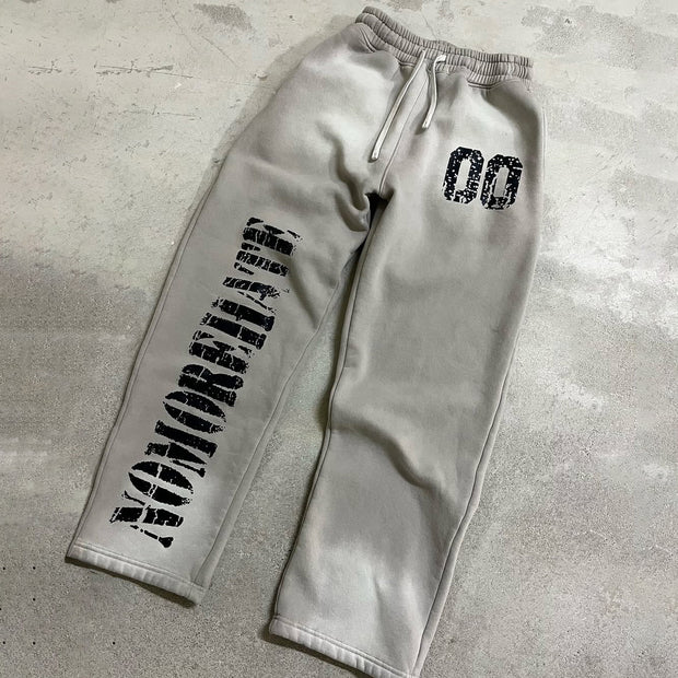 No More Hate Print Pocket Trousers