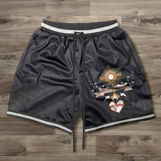 Faith Vintage Mesh Zip Pocket Shorts