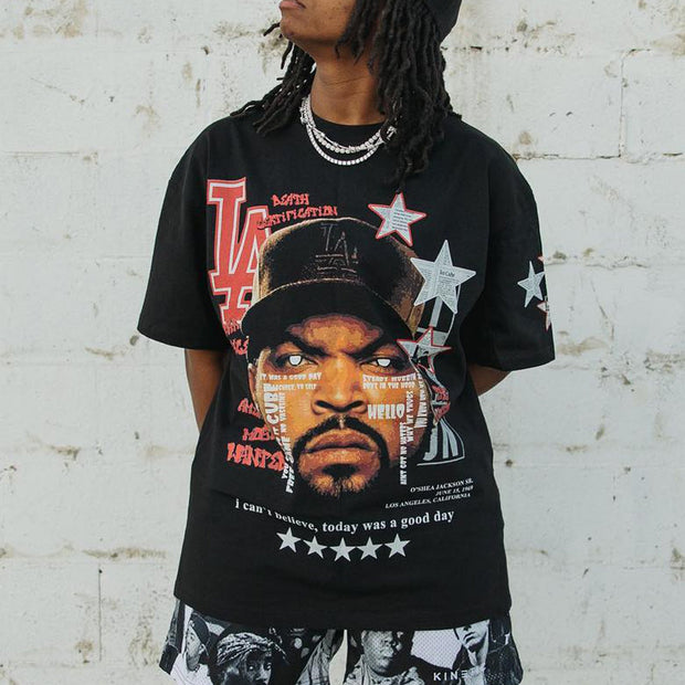 Los Angeles Rap Print T-Shirt