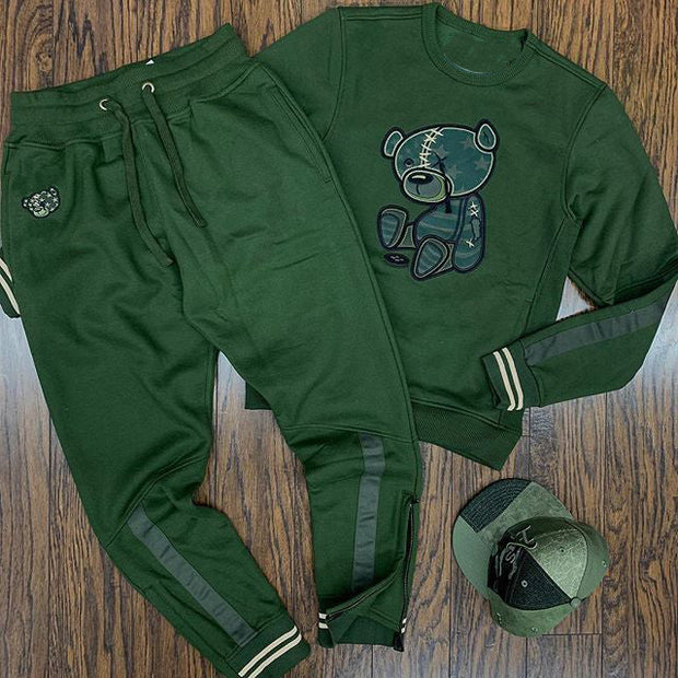 Casual round neck sweater suit