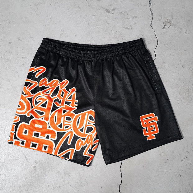 Fashion casual sports print shorts