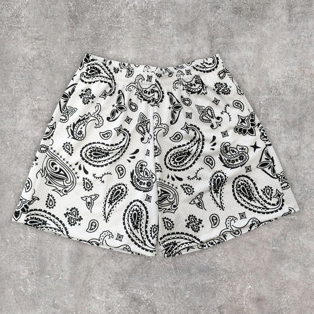 Fashion statement cashew nut flower sports shorts