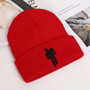 Fashion billie embroidery villain knit hat for men and women