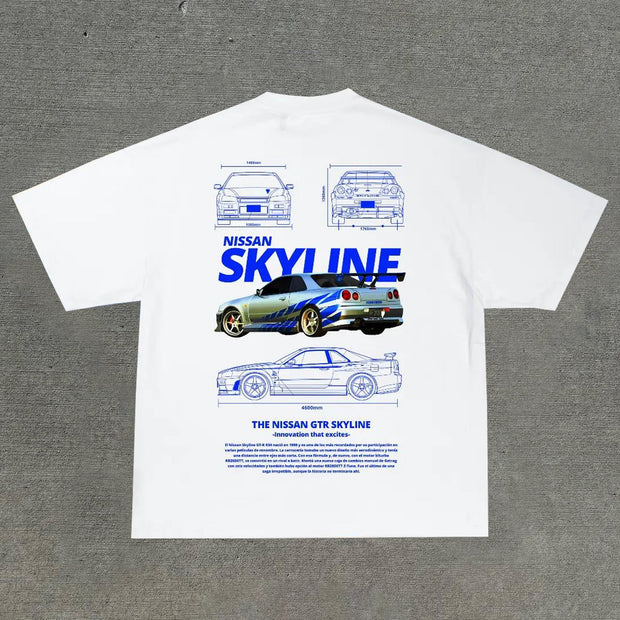 Personalized printed racing T-shirt