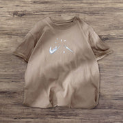 Fashionable personality the printed short-sleeved T-shirt