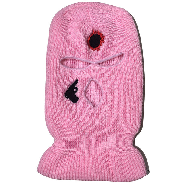 Hip Hop Gun Embroidery Knit Hat