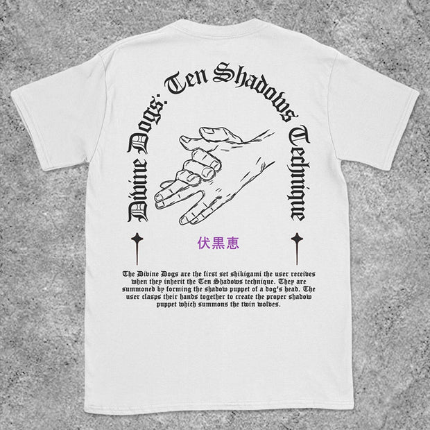 DIVINE DOGS PRINT SHORT SLEEVE T-SHIRT