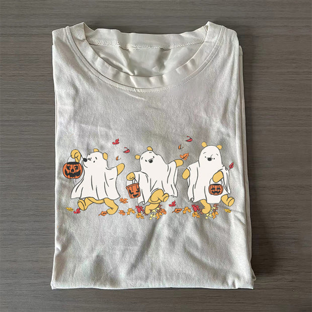 Retro Pooh Ghost Halloween T-shirt