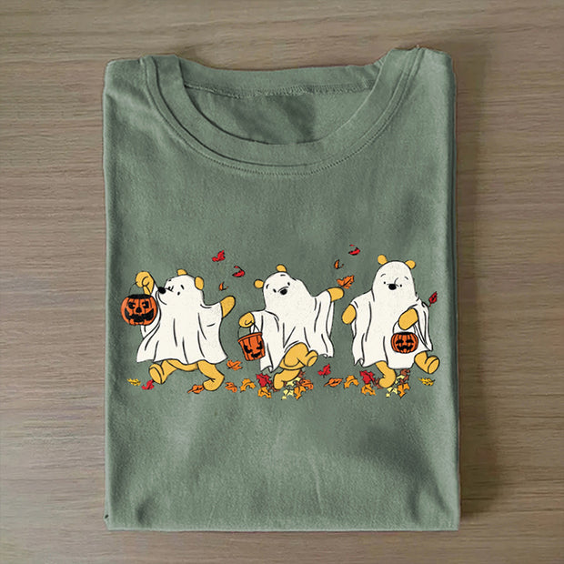 Retro Pooh Ghost Halloween T-shirt
