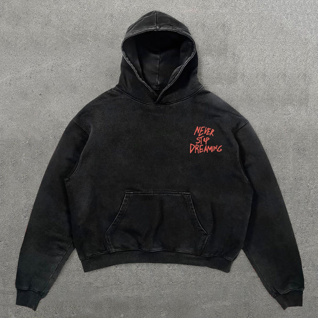 Too Busy Creating My Dream Life Print Long Sleeve Hoodies