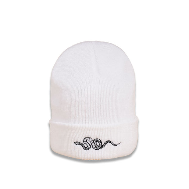 Personality all-match embroidery snake knit hat men