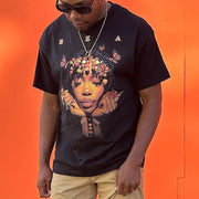 Butterfly Print Short Sleeve T-Shirt