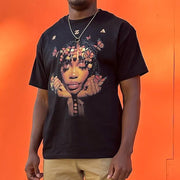 Butterfly Print Short Sleeve T-Shirt