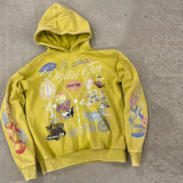 Chaos print hoodie