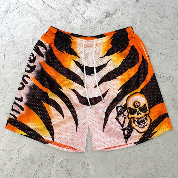Animal print trendy street shorts