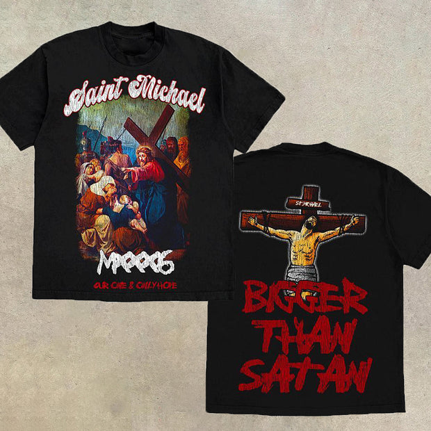Vintage Faith Graphic Casual T-Shirt