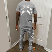 All Of The Hustle & Heart Print Two Piece Set