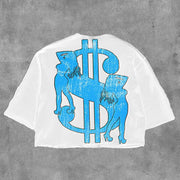 Only Bandz Printed Three-quarter Sleeve T-shirt