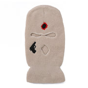 Men's and women's riding ski mask pullover knitted wool cap