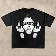 Street Print Crew Neck T-Shirt