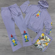 Personalized casual bell bottom pants sports suit