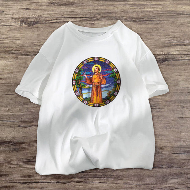 Faith print fashion T-shirt