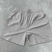 Baseball Graphic Print Elastic Shorts