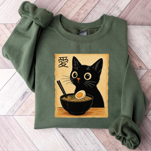 Ramen Cat Sweatshirt