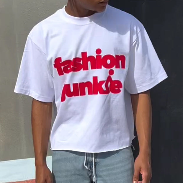 Fashion Junkie Print Short Sleeve T-shirt