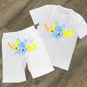 Personalized casual style printed sports suit