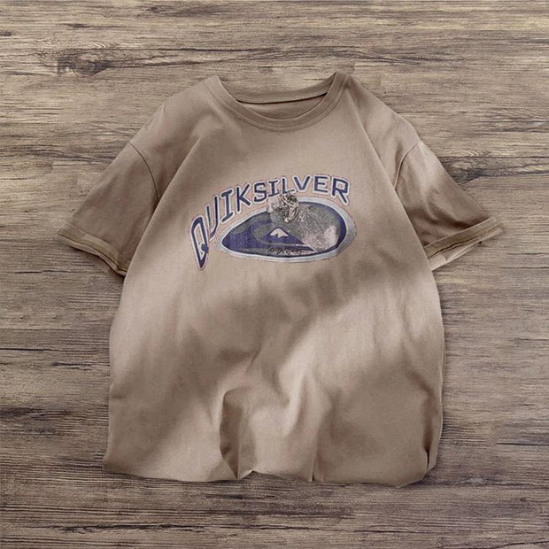 Casual print street style T-shirt