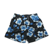 Personalized street style floral stretch shorts