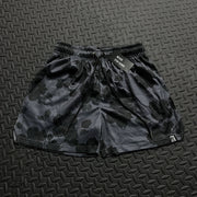 Personalized street style floral stretch shorts