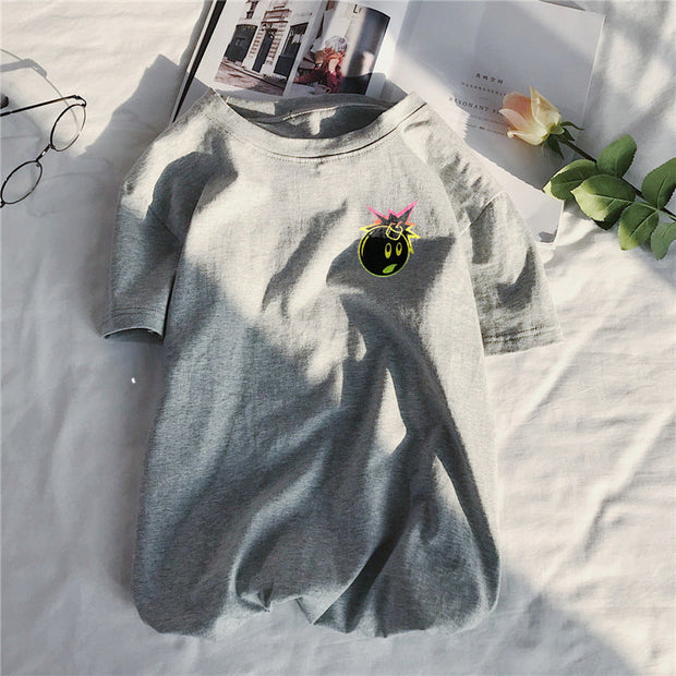 Personalized chest print T-shirt