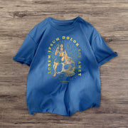 Casual personality printed street style T-shirt