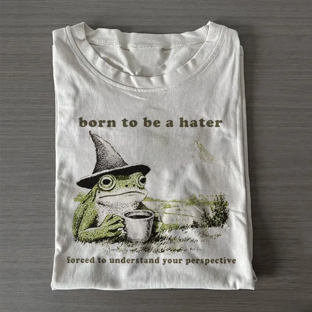 Born to Be a Hater Frog Wizard T-shirt