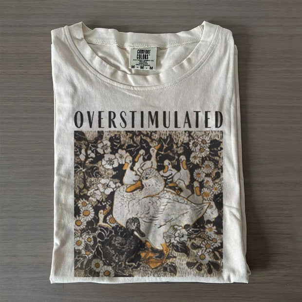 Overstimulated Mama Duck T-shirt