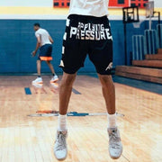 Black And White Print Mesh Shorts