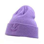Clown ripped smiley knitted hat woolen hat